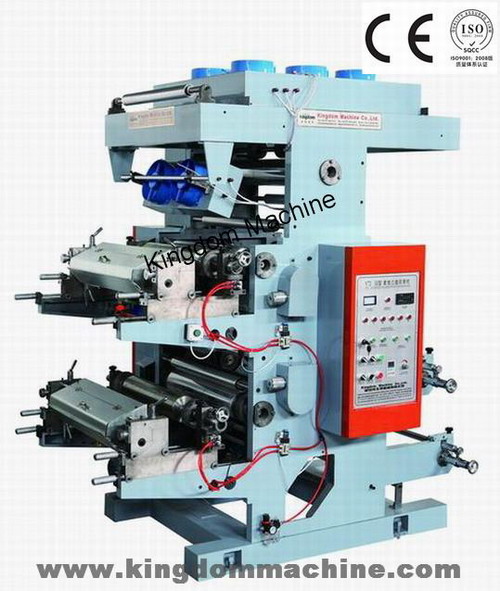 Máquina impresora flexográfica de doble color