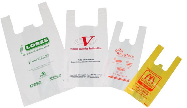 bolsas de camiseta de plasticas